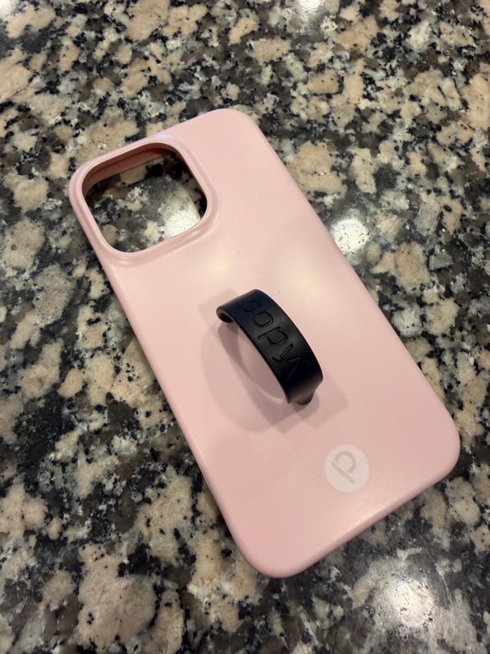 iPhone 15 ProLoopy Case Pink Phone Case with Black Loop